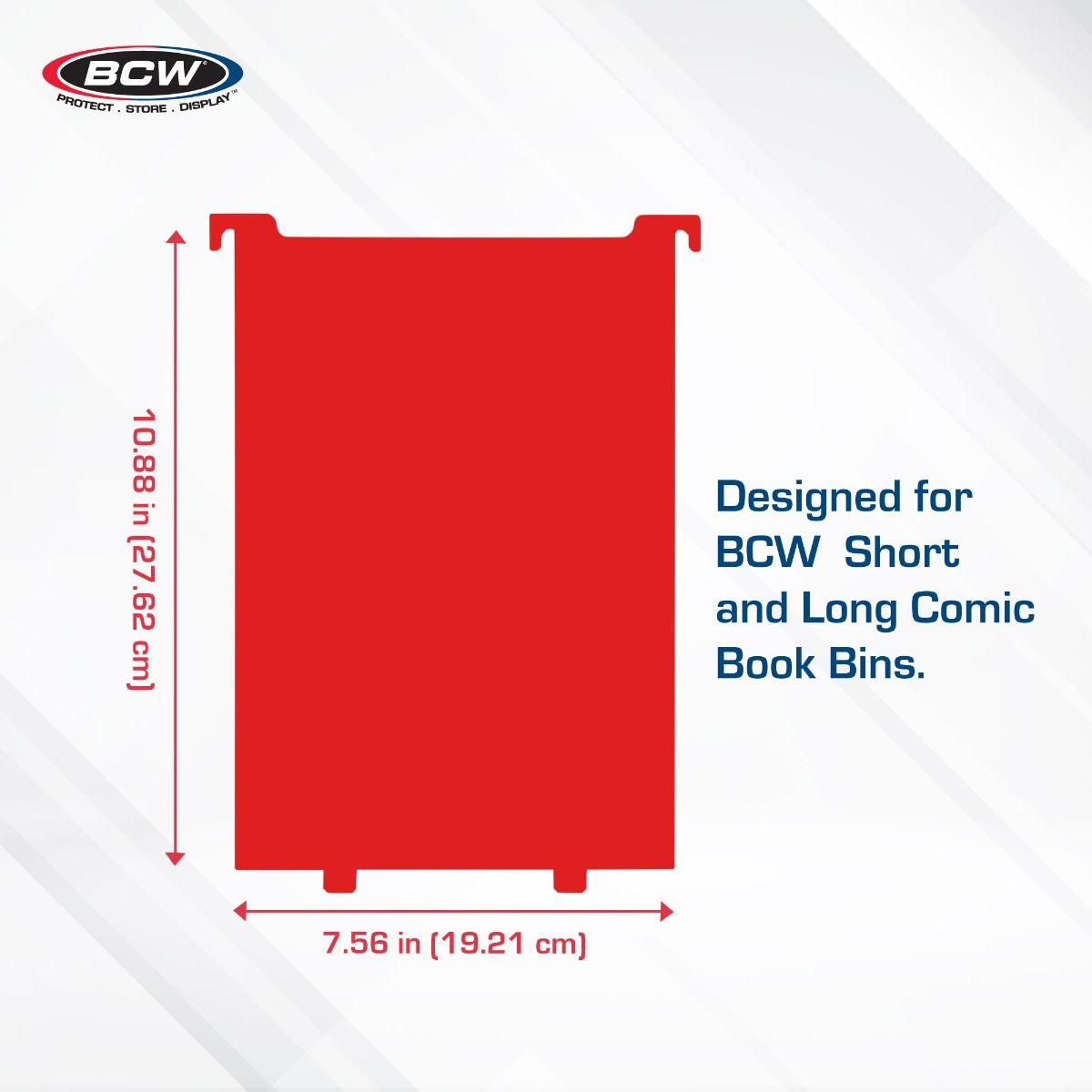 BCW Comic Bin Partitions - Red - 3 Pack