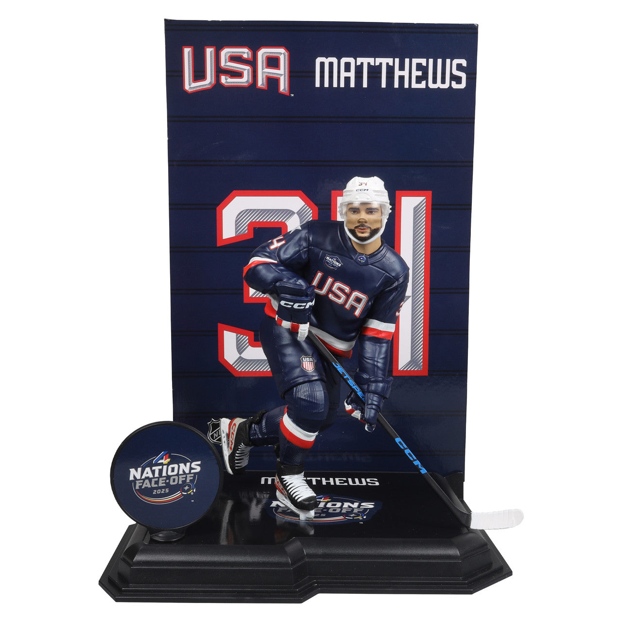 Auston Matthews (Team USA) 4 Nations NHL 7" Figure McFarlane's SportsPicks