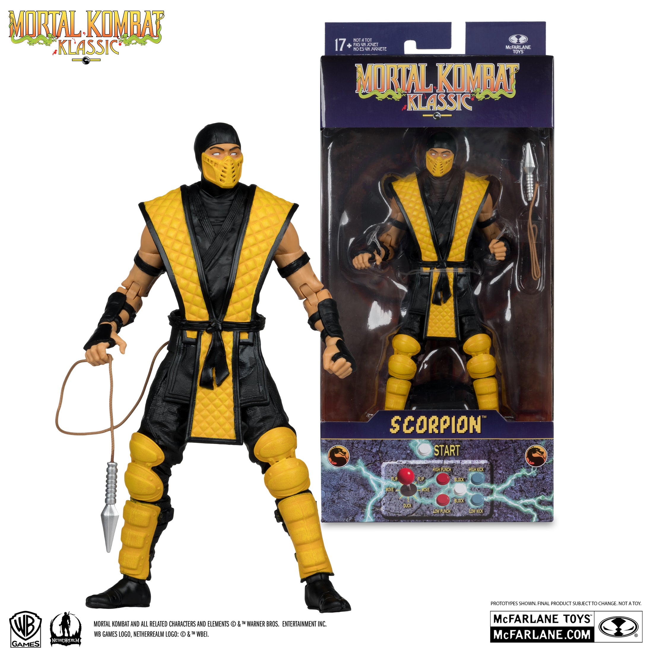 Mortal Kombat Klassic Scorpion 7in Action Figure