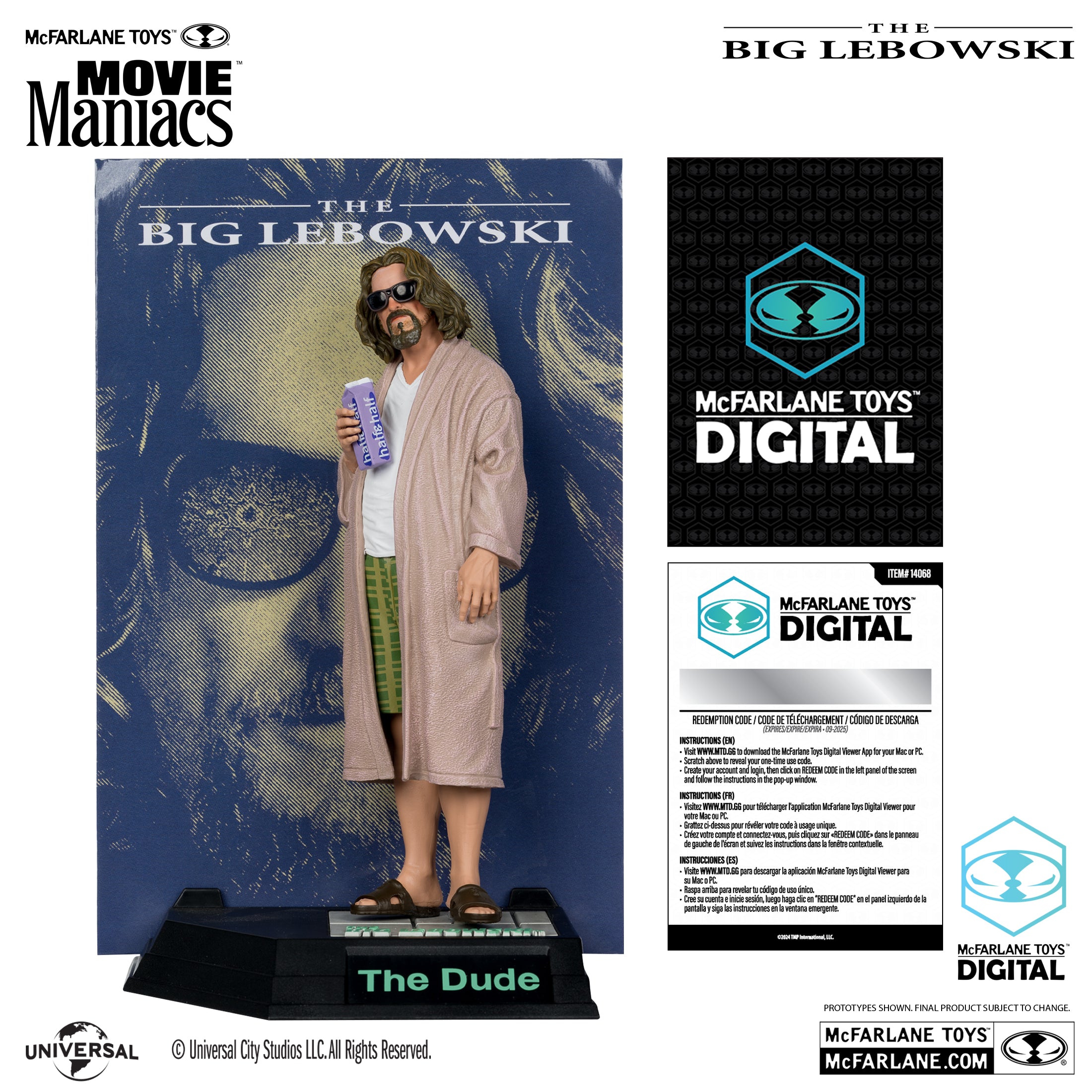 THE DUDE (THE BIG LEBOWSKI) WITH MCFARLANE TOYS DIGITAL COLLECTIBLE