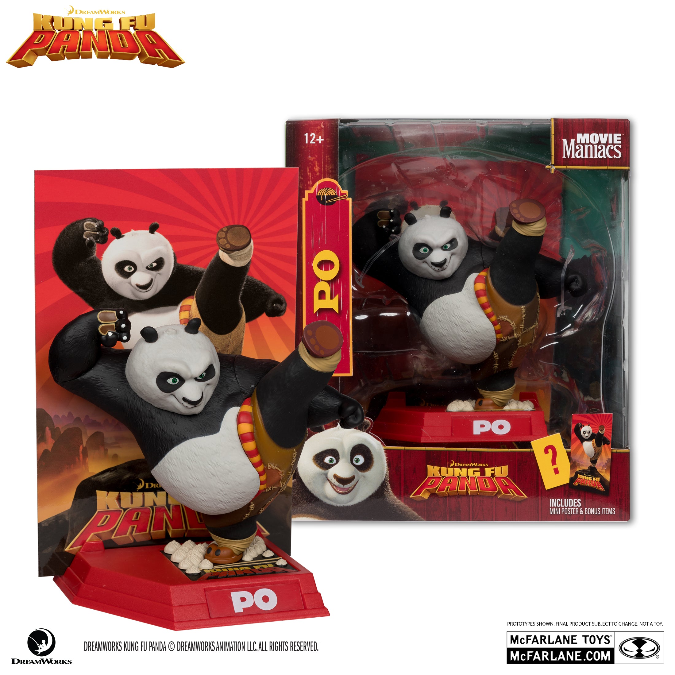 Mcfarlane Movie Maniacs Po (Kung Fu Panda)