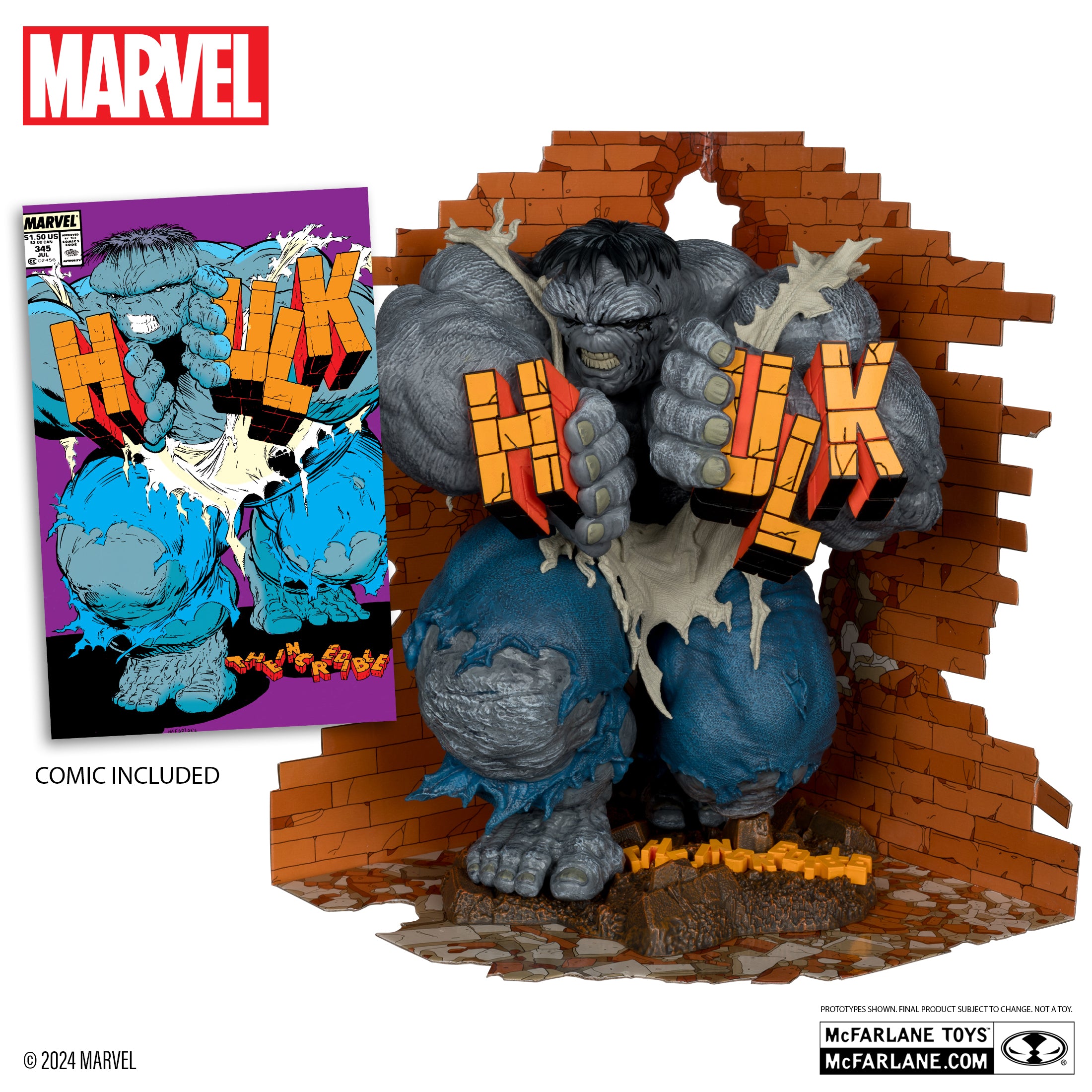 The Incredible Hulk 1:6th Scale Collectible with Scene (The Incredible Hulk #345)