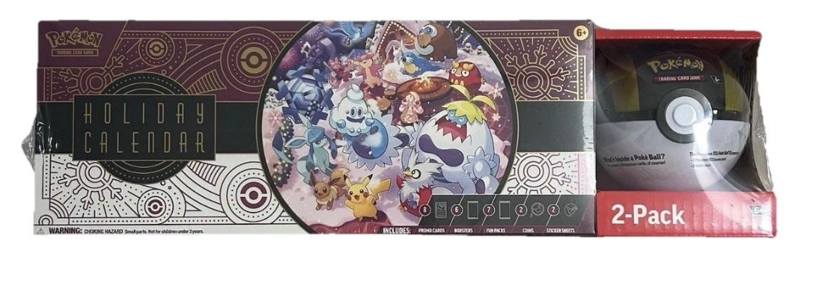 Pokemon Holiday Calendar 2025 + Tin Bundle