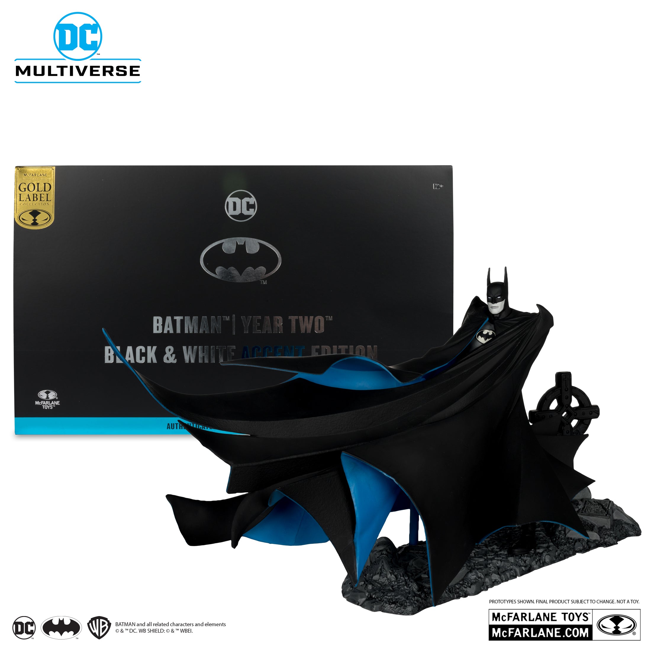Batman Year Two Black and White Accent Edition Gold Label