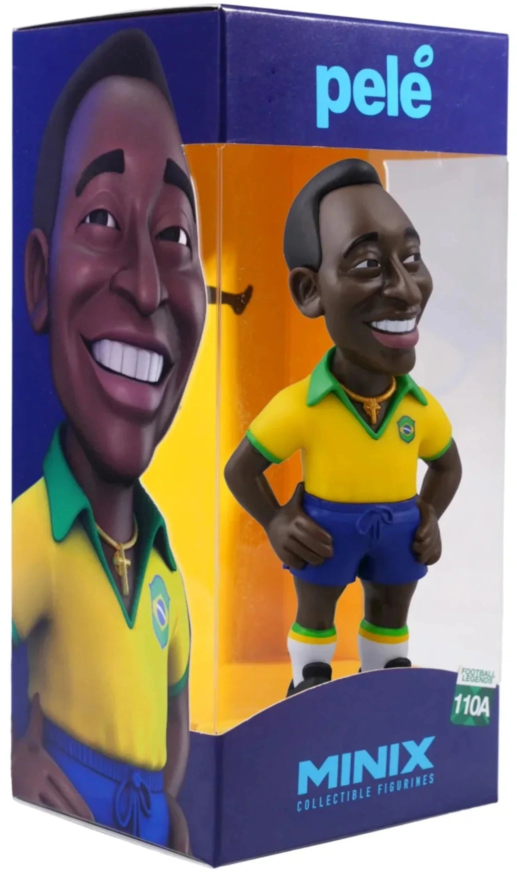 Minix Sports Soccer Legends: Brazil Pele (1st Kit) Collectible Figurine