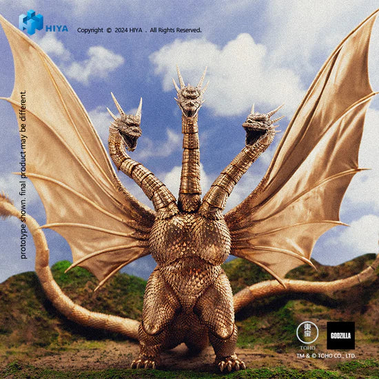 HIYA Exquisite Basic Series: Godzilla vs. King Ghidorah: None Scale 10" Inch King Ghidorah (1991) Action Figure