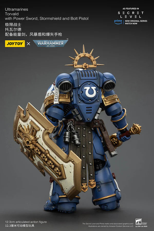 Ultramarines Torvald with Power Sword, Stormshield and Bolt Pistol