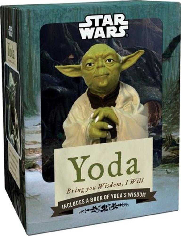 Star Wars Yoda Figurine with Yoda's Book of Wisdom Bring You Wisdom, I Will