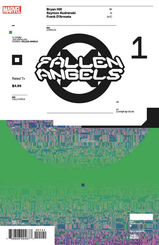 Fallen Angels #1 Hickman Design Variant Dx