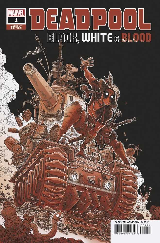 Deadpool Black White Blood #1 (Of 5) Stokoe Variant
