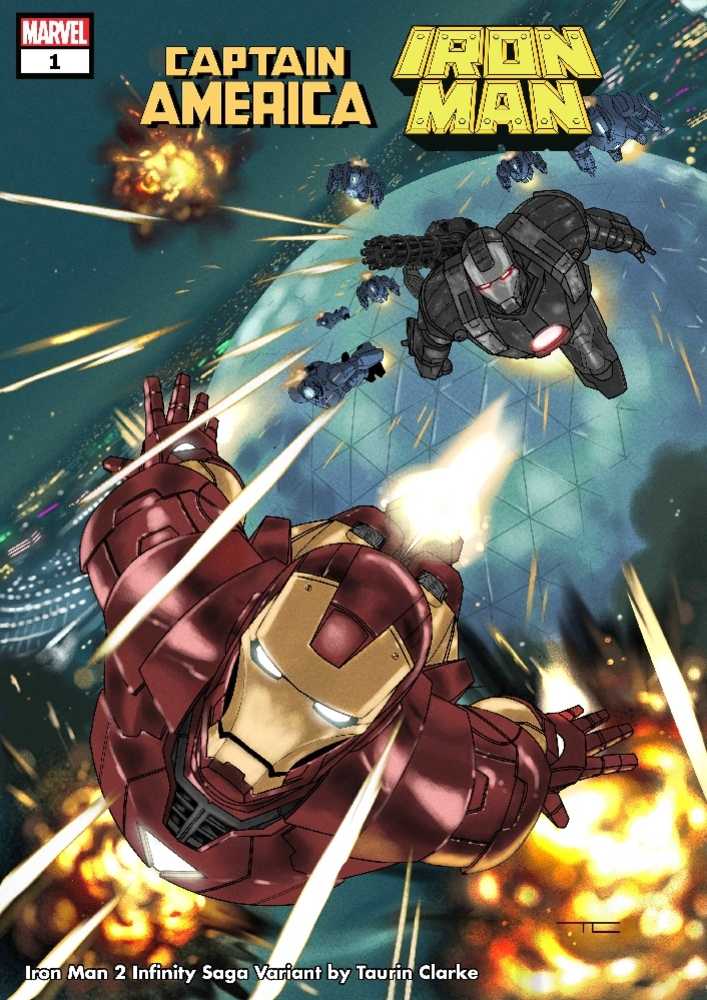 Captain America Iron Man #1 (Of 5) Kubert Infinity Saga Variant