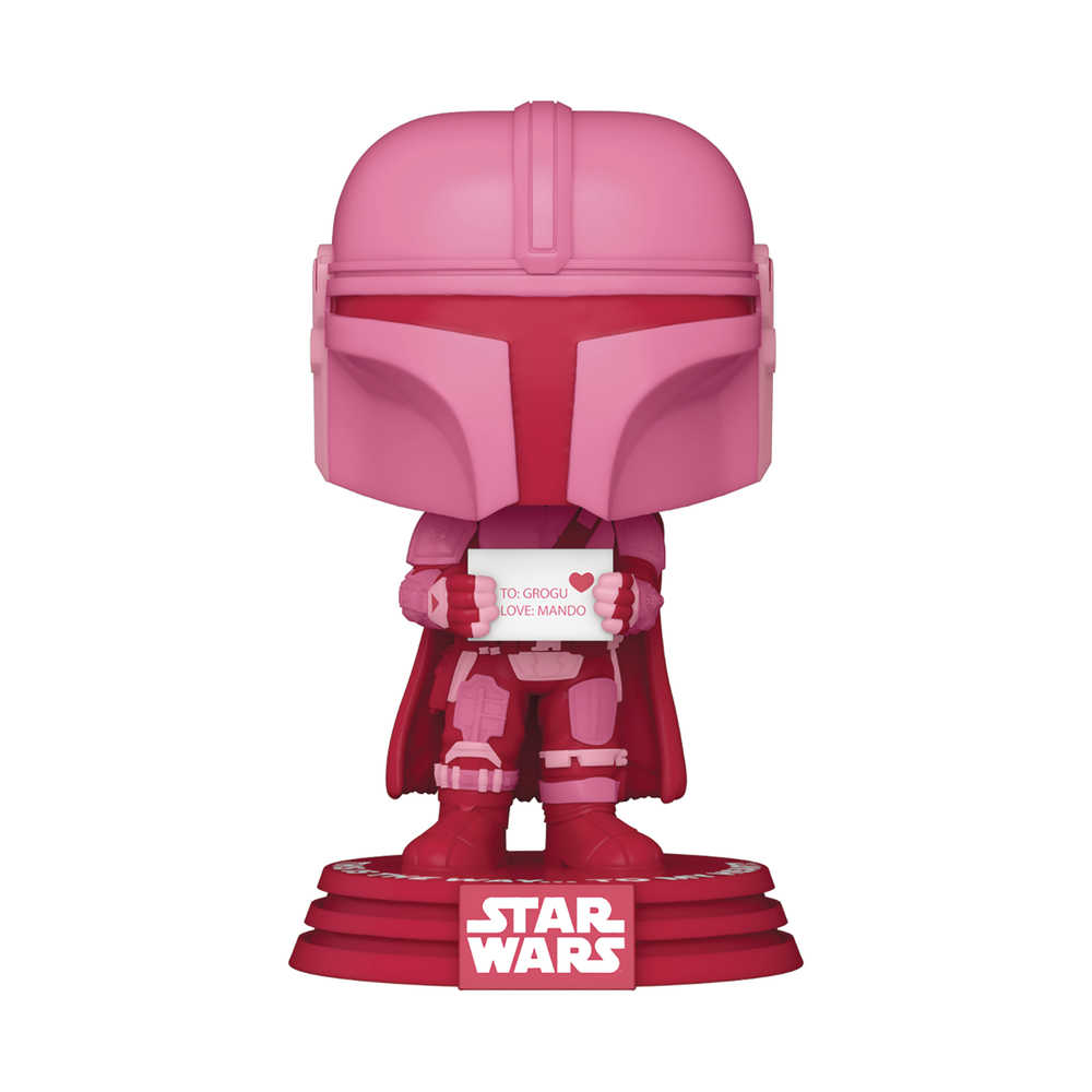 Pop! Star Wars: Valentine's Day Mandalorian Vinyl Figure