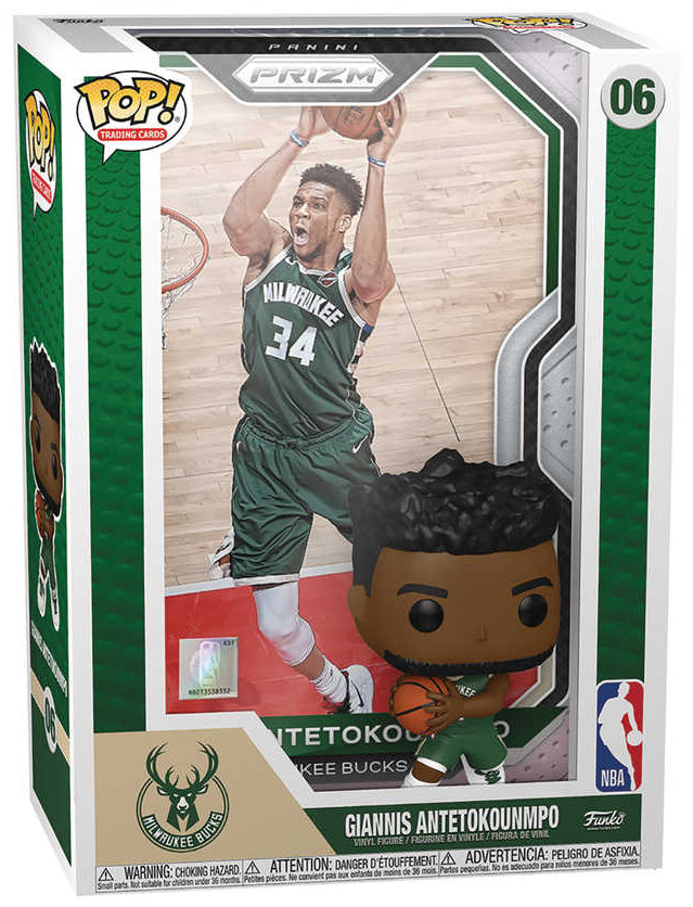 Pop! Trading Cards: NBA Milwaukee Bucks Giannis Antetokounmpo Vinyl Figure