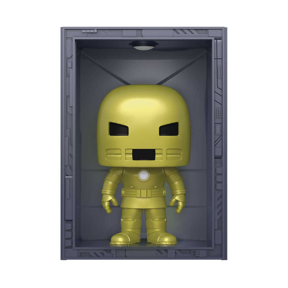 Pop! Deluxe: Marvel Hall of Armor Iron Man Model 1 Golden Armor (Previews Exclusive) Vinyl Figure