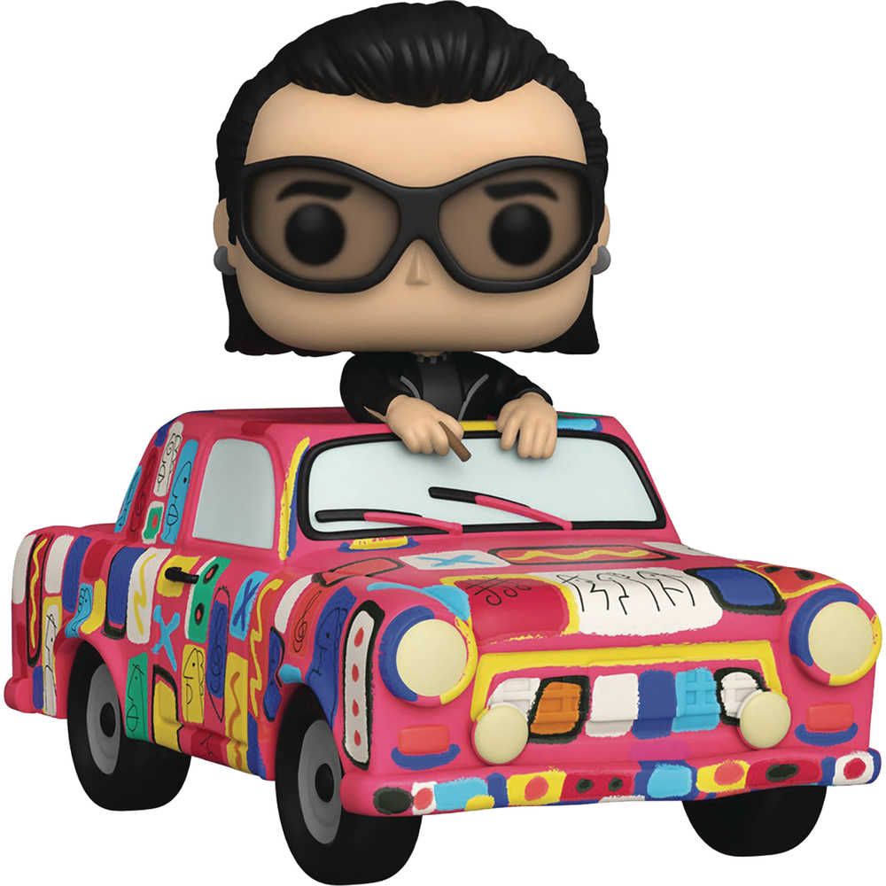 Pop! Rides: U2 Zoo TV Bono with Achtung Baby Car Super Deluxe Vinyl Figure