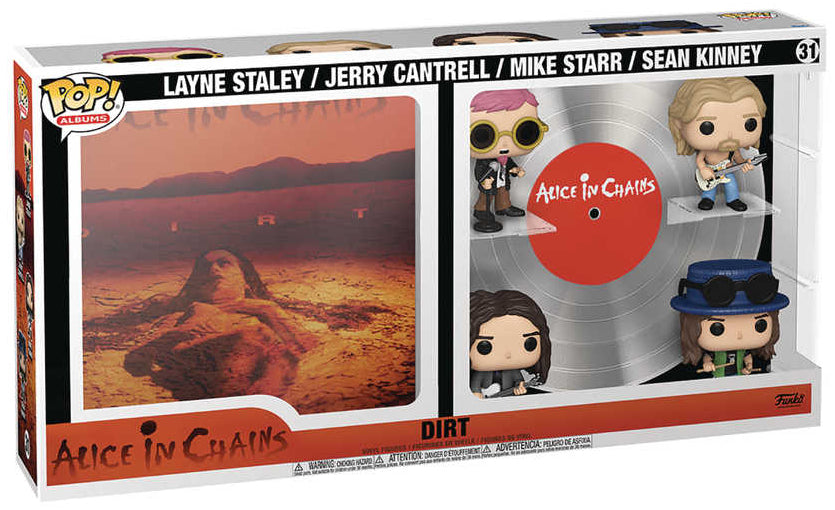 Pop! Albums: Deluxe Alice In Chains Dirt Layne Staley / Jerry Cantrell / Mike Starr / Sean Kinney Vinyl Figures