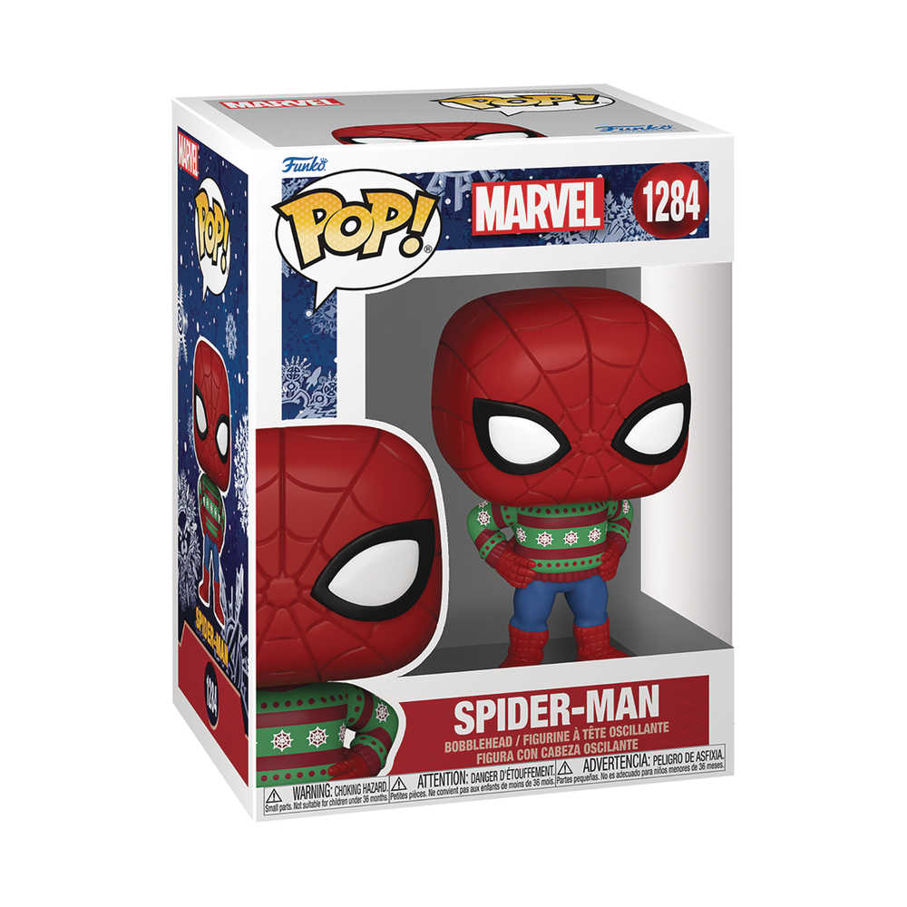 Pop Marvel Holiday Spider Man (Sweater) Vinyl Figure