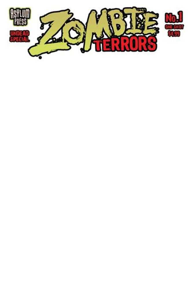 Zombie Terror #1 Undead Special (One Shot) Cover C Sketch Cover Variant (Mature) Previously Solicited