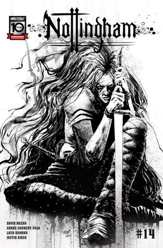 Nottingham #14 (Of 15) Cover B Shane Connery Volk Black & White Variant (Mature)