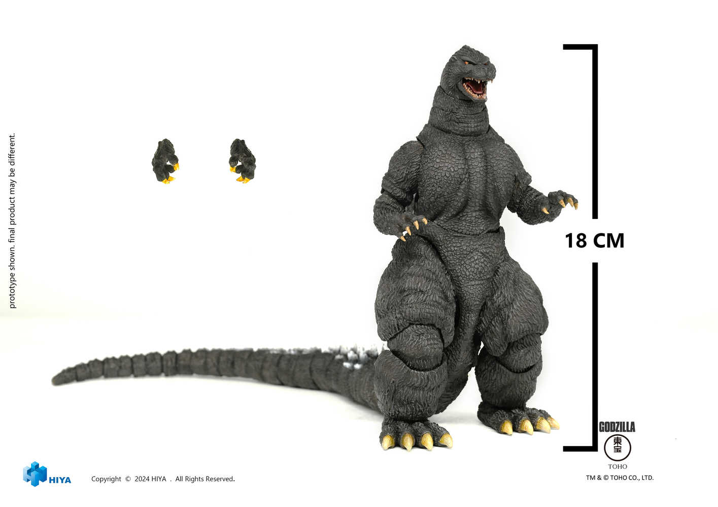 HIYA TOYS - GODZILLA (1991) Hokkaido battle ver. +BONUS IMPROVED HEAD