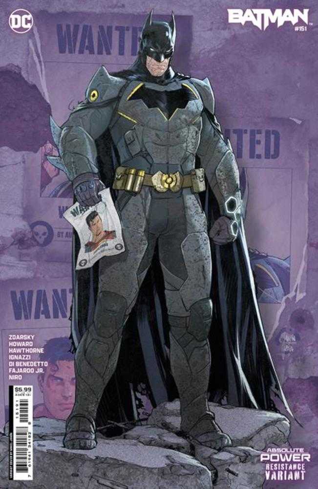 Batman #151 Cover F Mikel Janin Resistance Card Stock Variant (Absolut