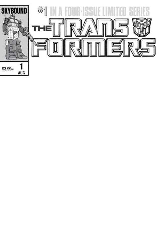 Transformers #1 40th Anniversary Edition (One Shot) Cover C Blank Sketch Variant