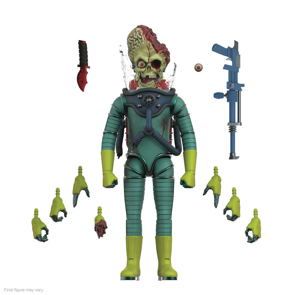 Ultimates Mars Attacks Martian Smashing The Enemy Wv1 Action Figure