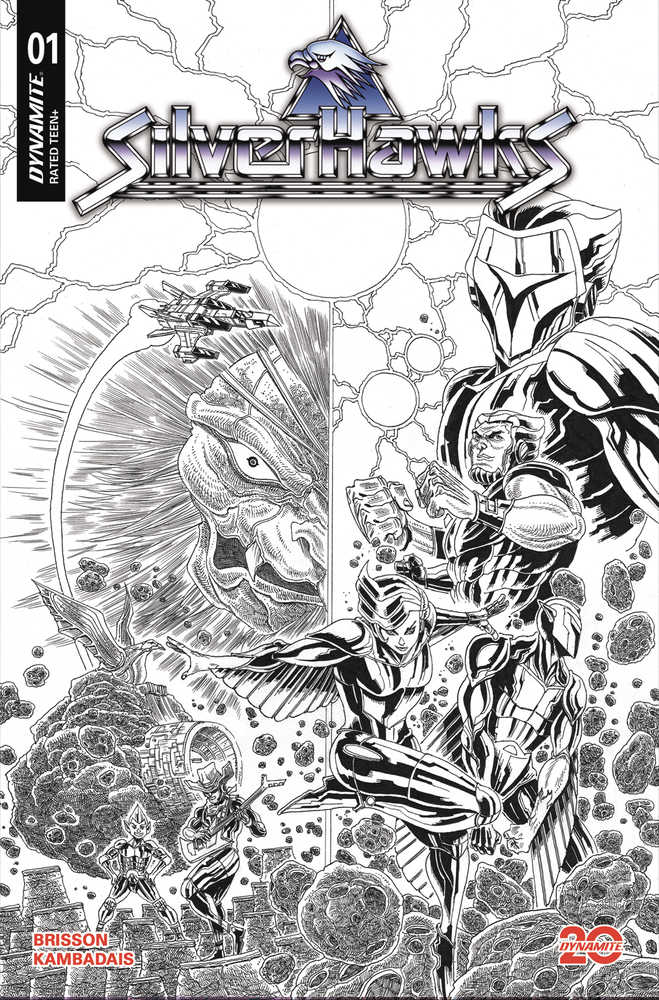 Silverhawks #1 Cover Za 30 Copy Variant Edition Stokoe Line Art