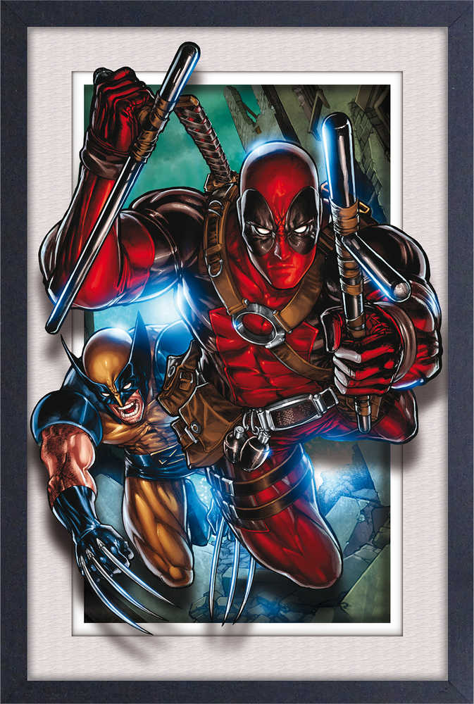Marvel Wolverine & Deadpool 11x17in Faux Matte Print (