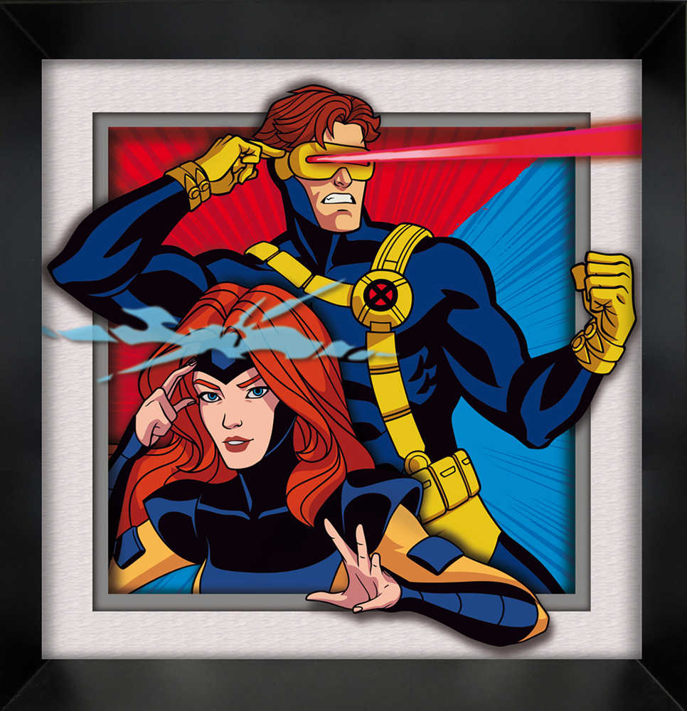 X-Men Cyclops & Jean Power Couple 11x18 Faux Matte Print