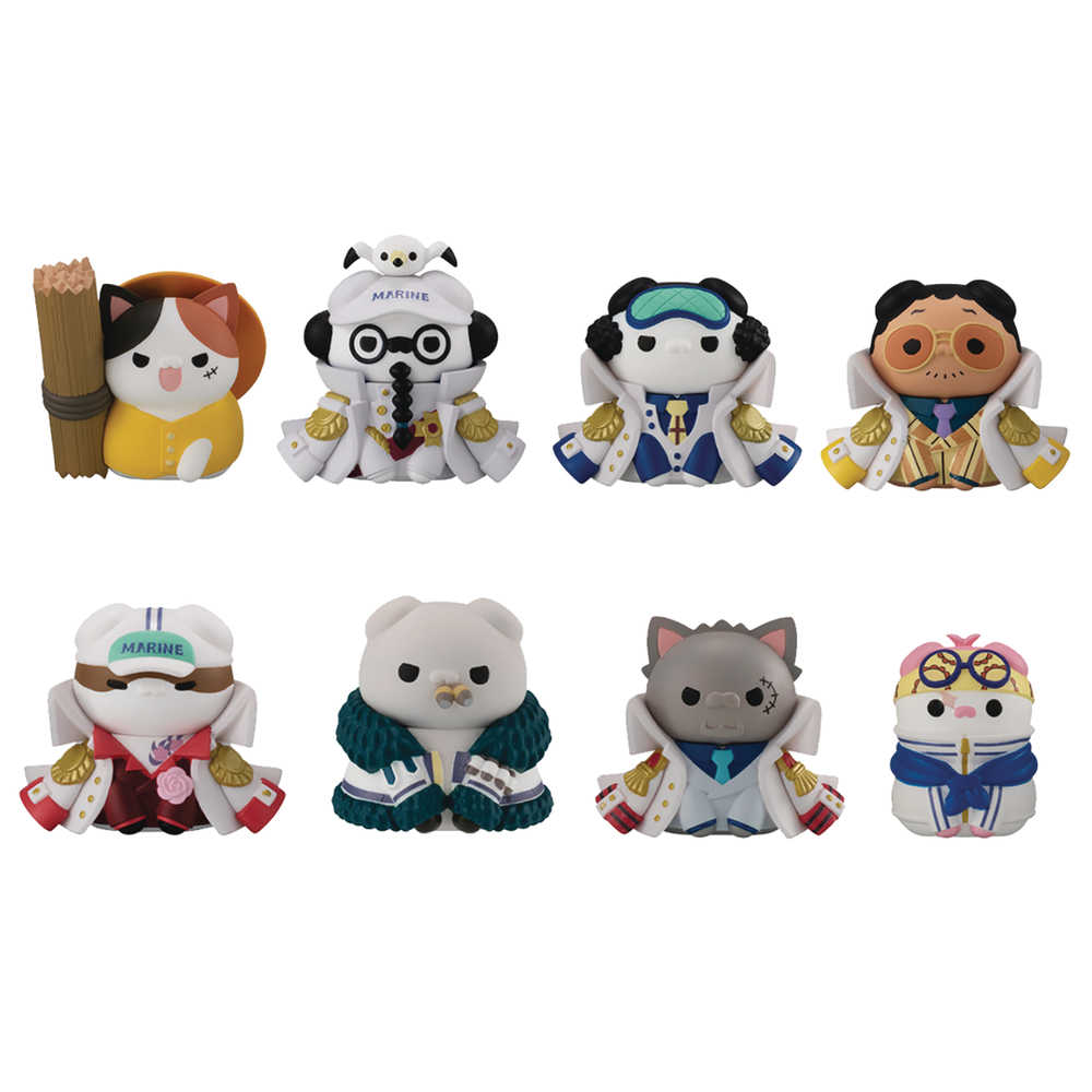 One Piece Nyan Piece Luffy vs Marines Mega Cat Figures Blind Box