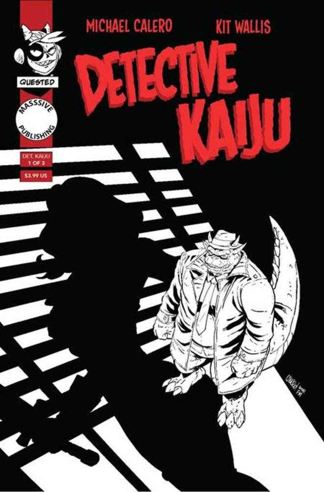 Detective Kaiju #1 (Of 4) Cover C Michael Calero Noir Homage Variant