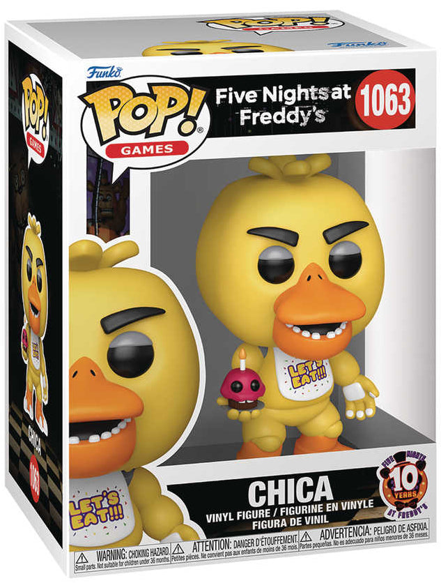 Pop! Games: Five Nights at Freddy's Chica 10th Anniversary Vinyl Figure