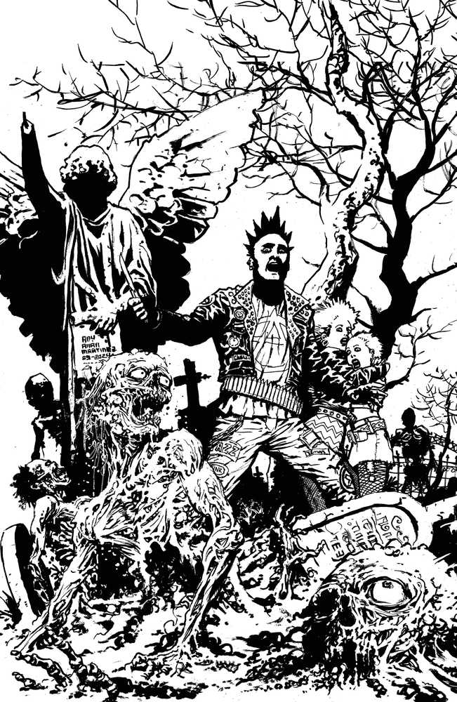 Return Of The Living Dead #4 Cover E Black & White Martinez Limited Edition