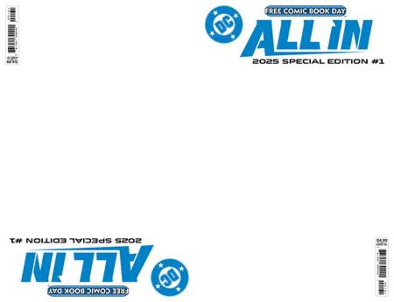 DC All In Absolute Universe 2025 Free Comic Book Day Special Edition Blank Variant
