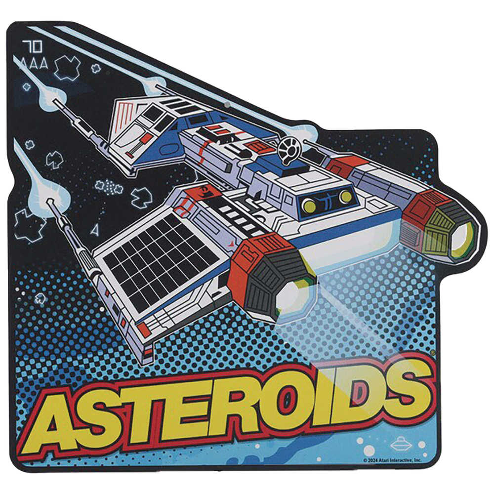 Atari Asteroids Logo 11in Metal Sign