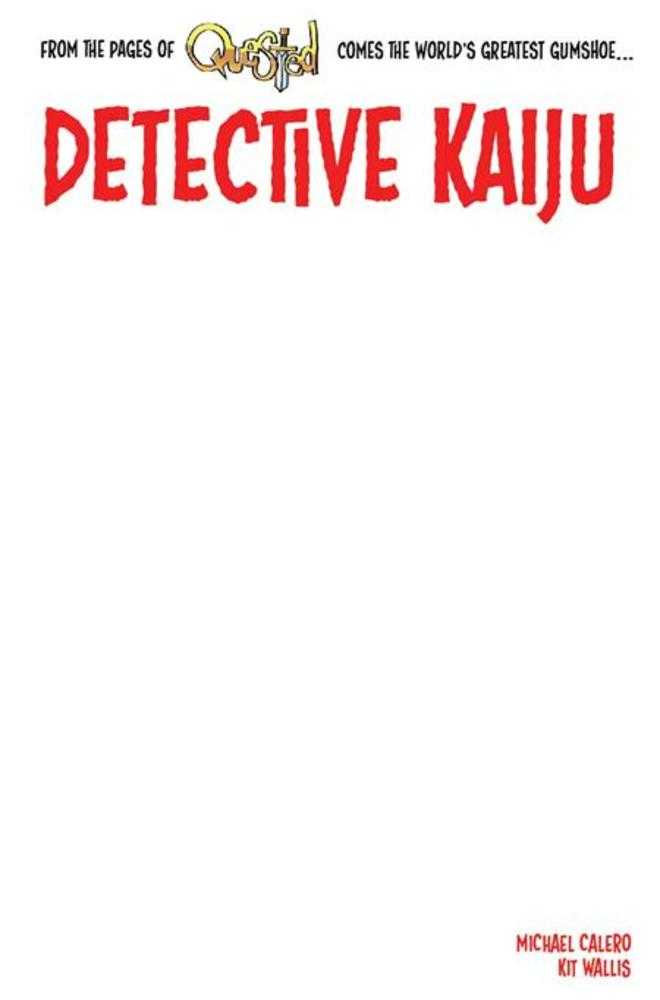 Detective Kaiju #1 (Of 4) Cover E Blank Sketch Variant Limited To 1000 Copies Allocations May Occur