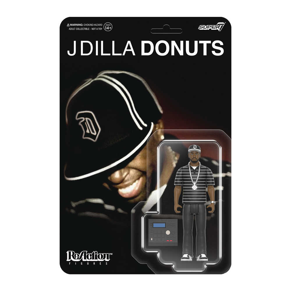 J Dilla Reaction Wv1 J Dilla Donuts Smile Album Cover Action Figure