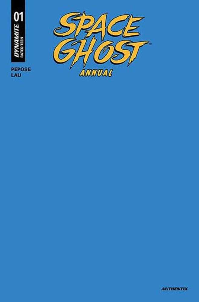 Space Ghost Annual #1 (One Shot) Cover M Blue Blank Authentix Foc Bonus Variant