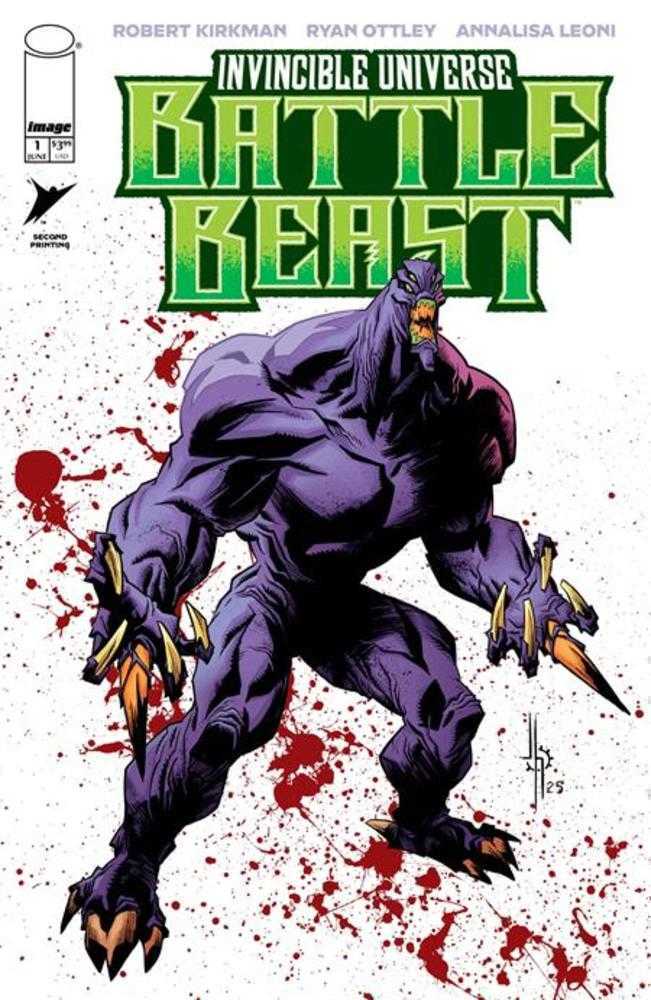 Invincible Universe Battle Beast #1 2nd Print Cover B Jason Howard Var
