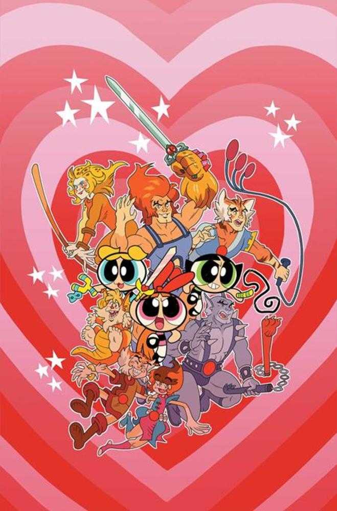 Thundercats Powerpuff Girls #4 Cover I Inc 1:15 Coleman Engle Full Art Variant