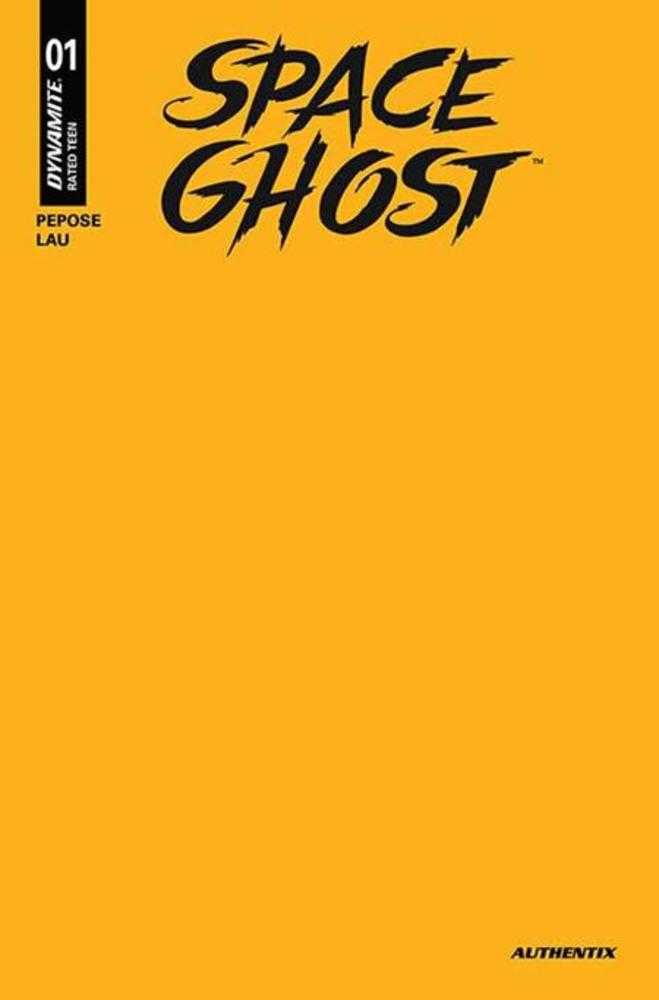 Space Ghost (2025) #1 Cover X Yellow Blank Foc Bonus Authentix Variant