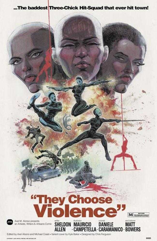 They Choose Violence #1 (Of 5) Cover B Kyle Baker Variant (Mature)