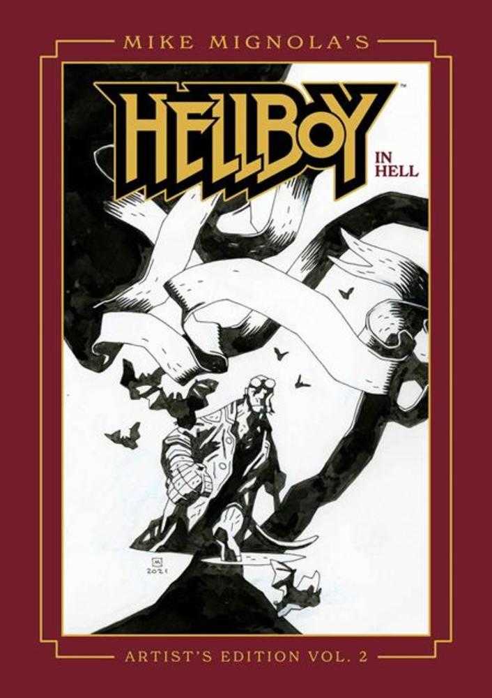 Mike Mignolas Hellboy In Hell Artists Edition Hardcover Book 02 Direct Market Exclusive Mike Mignola Cover