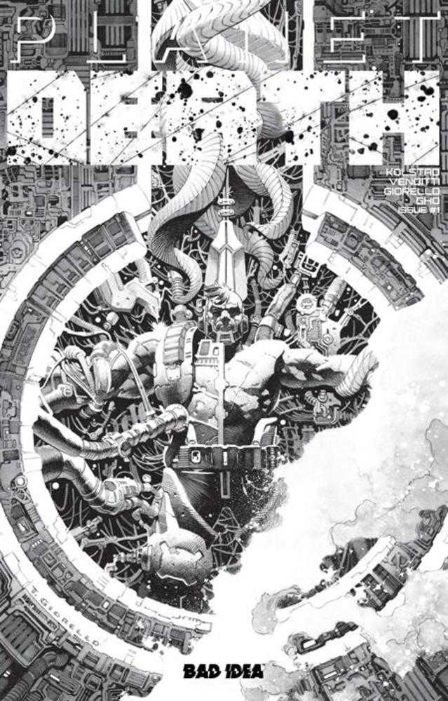 Planet Death Planet Sized Edition #1 Cover B Black & White Tomas Giorello Variant