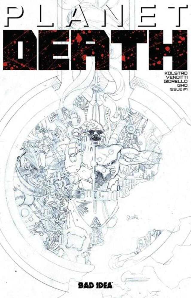 Planet Death Planet Sized Edition #1 Cover C Tomas Giorello Pencils with Original Art Sketch Variant