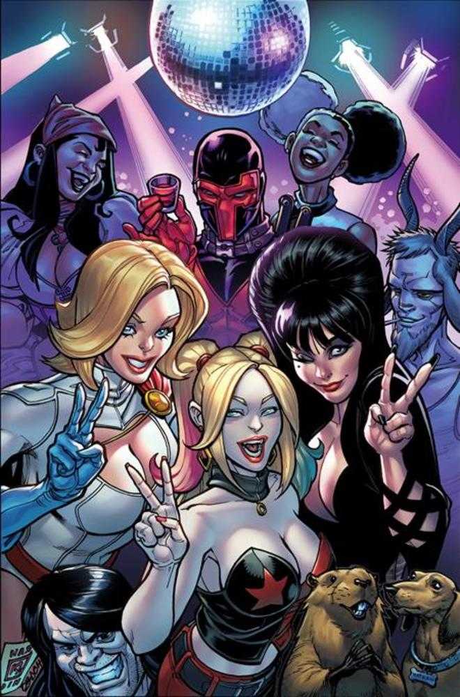 Harley Quinn X Elvira #5 Cover K Inc 1:15 Chad Hardin Full Art Variant