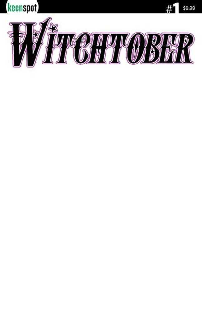 Witchtober #1 Cover B Blank Sketch Coloring Book Cover Variant