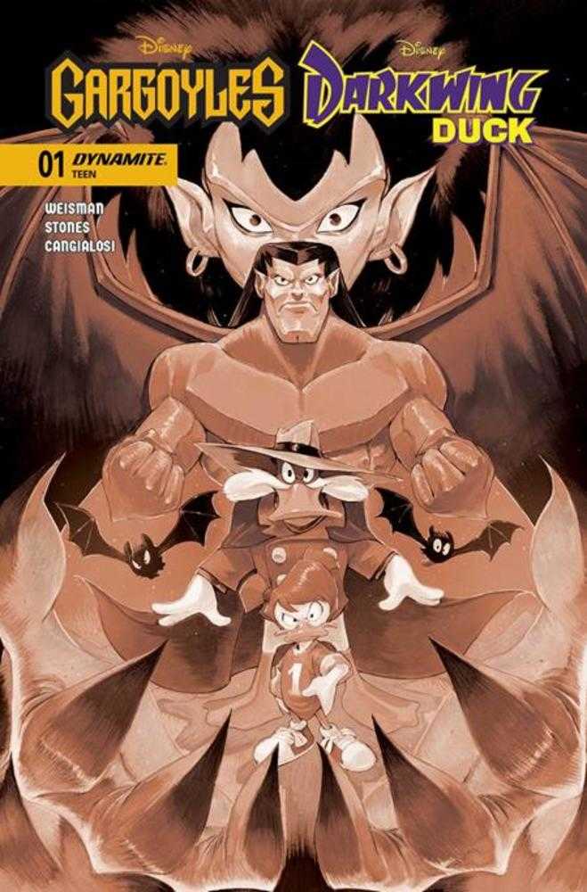 Gargoyles Darkwing Duck #1 Cover Q 1 in 10 Ivan Bigarella Sepia Foc Bonus Variant