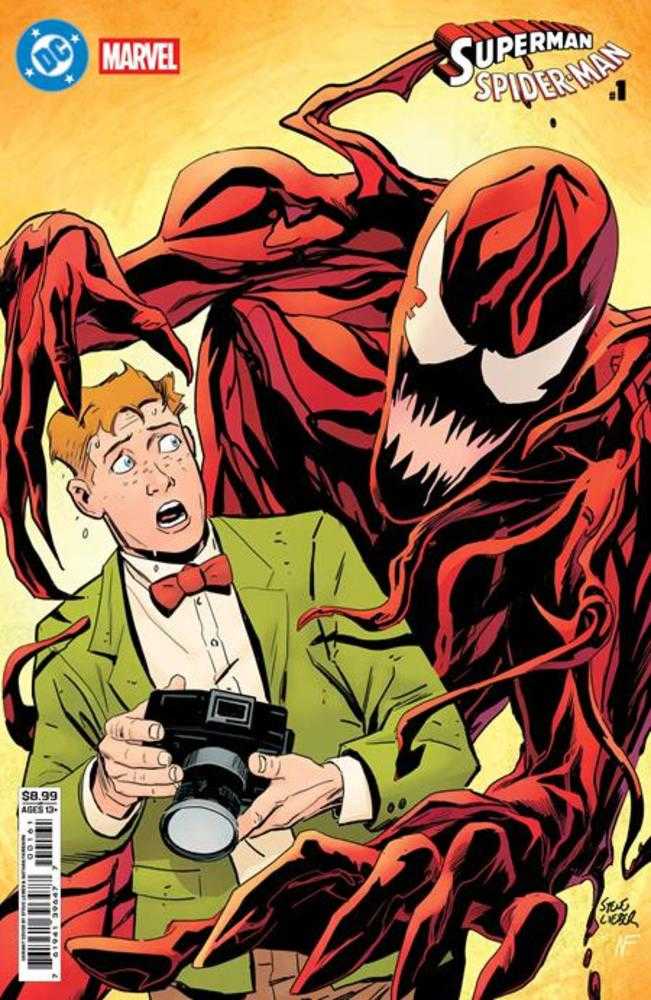 DC Marvel Superman Spider-Man #1 (One Shot) Cover F Steve Lieber Jimmy Olsen & Carnage Card Stock Variant (PRE-ORDER)